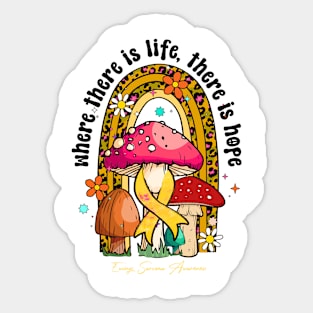 Ewings Sarcoma Awareness Awareness - life hope ribbon Sticker